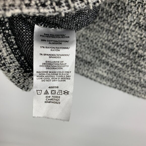 LOFT Dress Tweed Shift Short Sleeve Fringe Fray Mini - Picture 6 of 10